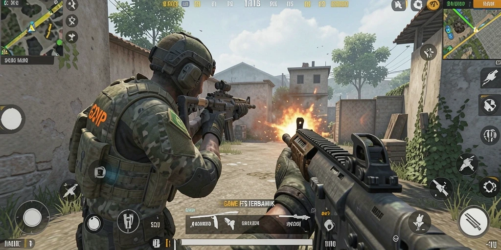 Tampilan gameplay yang mengesankan dari 62VIP dalam aksi menembak.