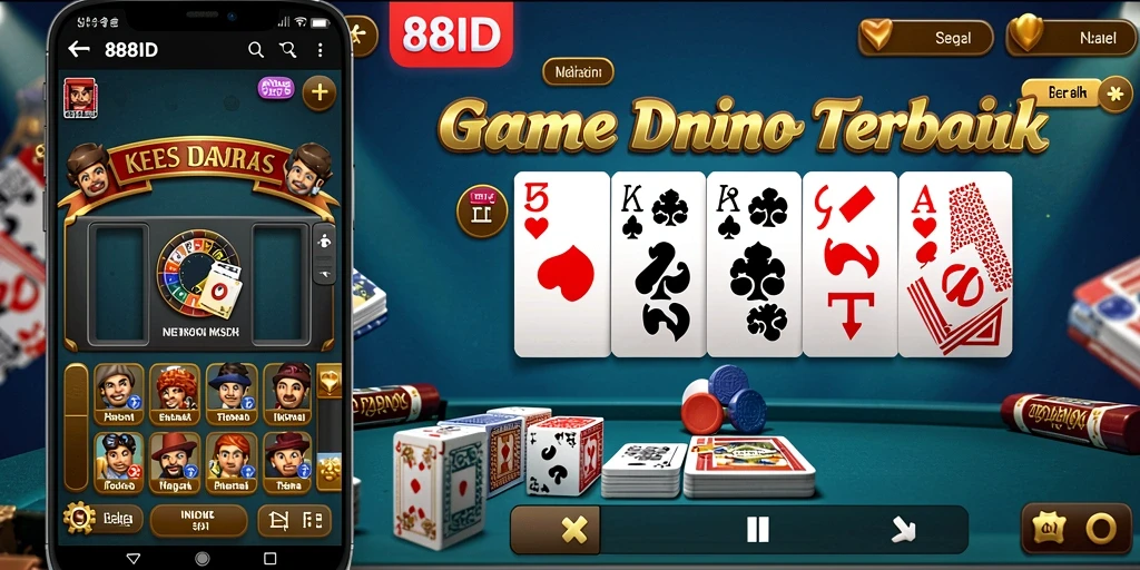 Tampilan gameplay seru permainan Domino di 88ID