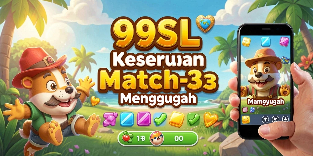 Screenshot gameplay yang menunjukkan keseruan permainan Match-3.