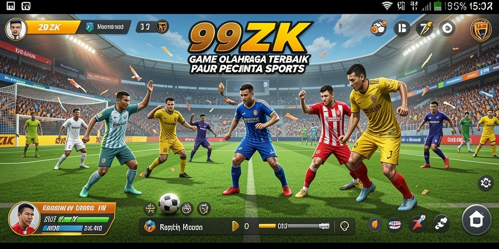 Tampilan gameplay seru dari 99ZK dengan aksi olahraga yang mendebarkan.