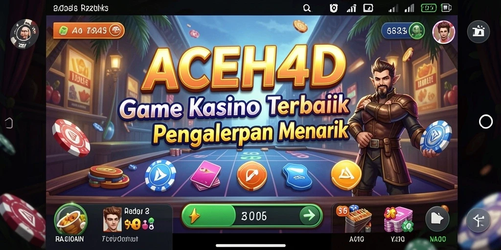 Tampilan menarik dari gameplay Kasino ACEH4D yang mengasyikkan.