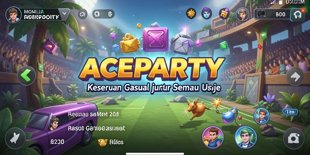 Tampilan menarik dari gameplay ACEPARTY yang mengasyikkan.