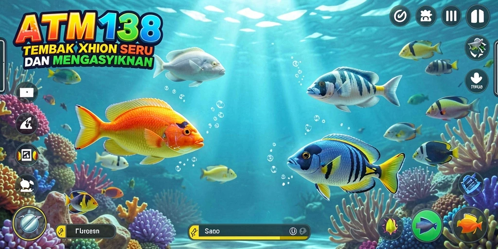 Tampilan gameplay Tembak Ikan yang seru dan menegangkan.