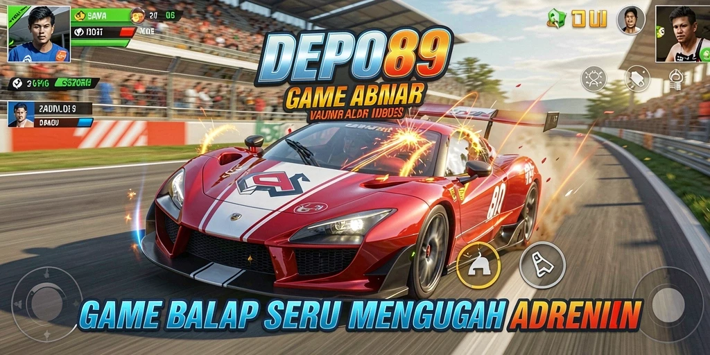 Antusiasme balapan di DEPO89 dengan grafis yang menawan.