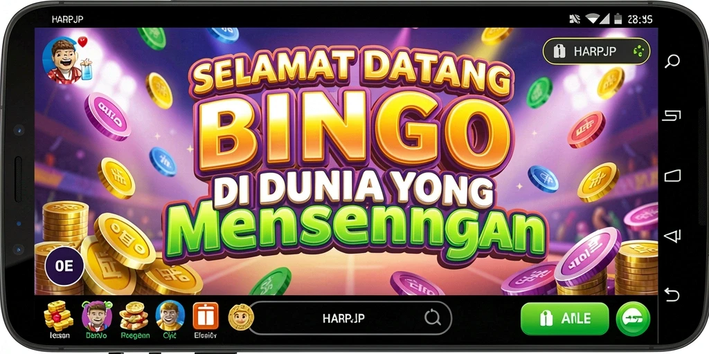 Tampilan gameplay Bingo yang seru dan menyenangkan di HARAPJP.