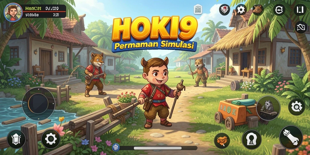 Screenshot HOKI9 menunjukkan gameplay Simulation yang mendebarkan dan penuh warna.