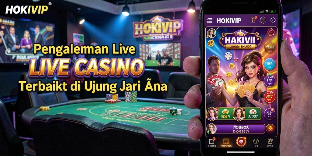 Tampilan gameplay Live Casino HOKIVIP yang menegangkan dan menarik.