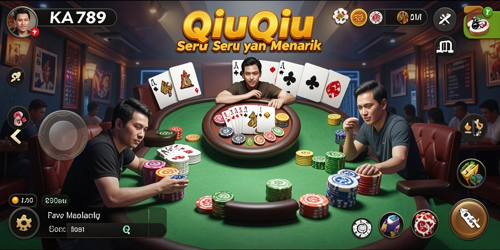 Screnshot gameplay KA789 yang menampilkan aksi menegangkan QiuQiu.
