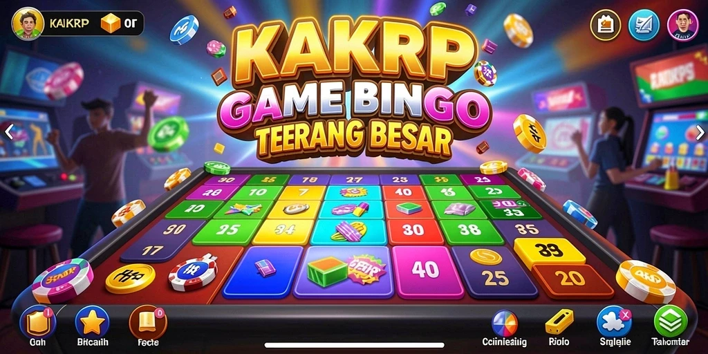 Screenshot menunjukkan gameplay seru KAKRP di Bingo.