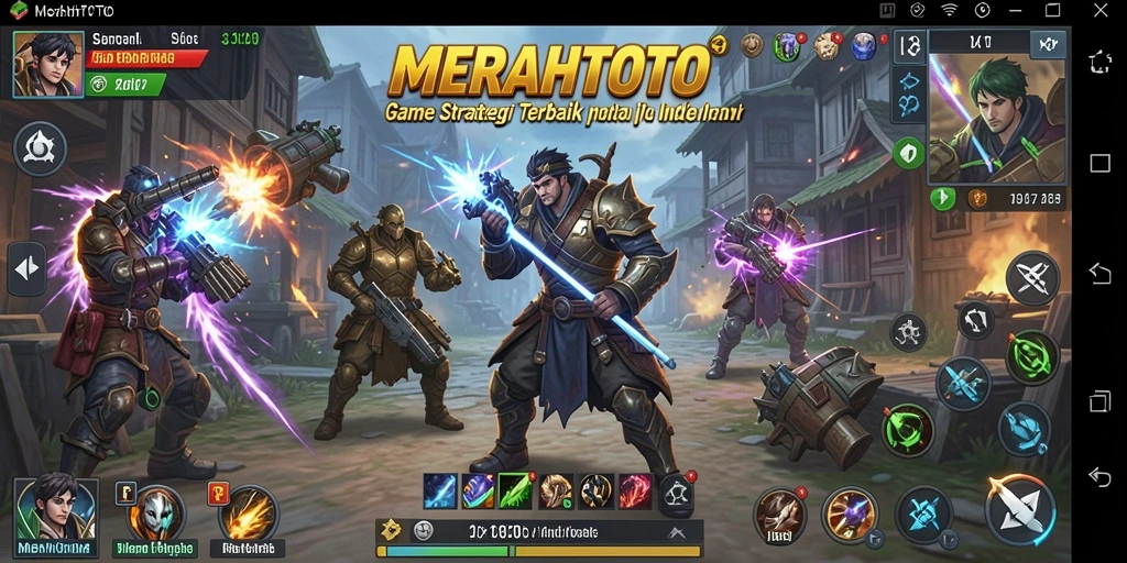Tampilan gameplay MERAHTOTO yang menegangkan dan strategis.