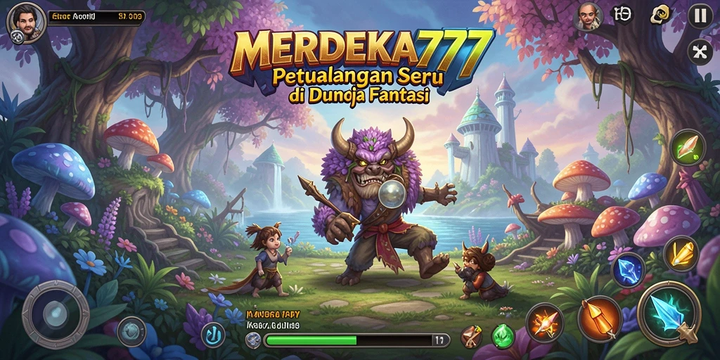 Tampilan gameplay seru dan grafis menakjubkan dari MERDEKA777.