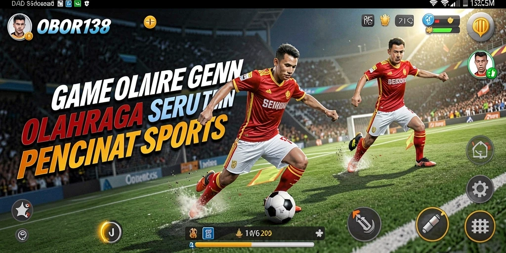 Screenshot menampilkan gameplay seru dari OBOR138 dengan aksi olahraga yang mendebarkan.