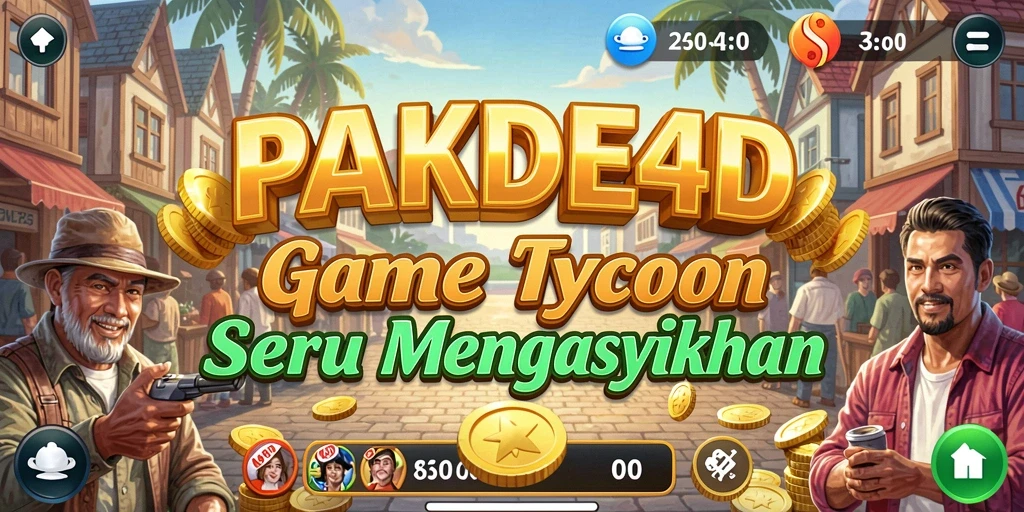 Tampilan gameplay PAKDE4D yang menarik di genre Tycoon.