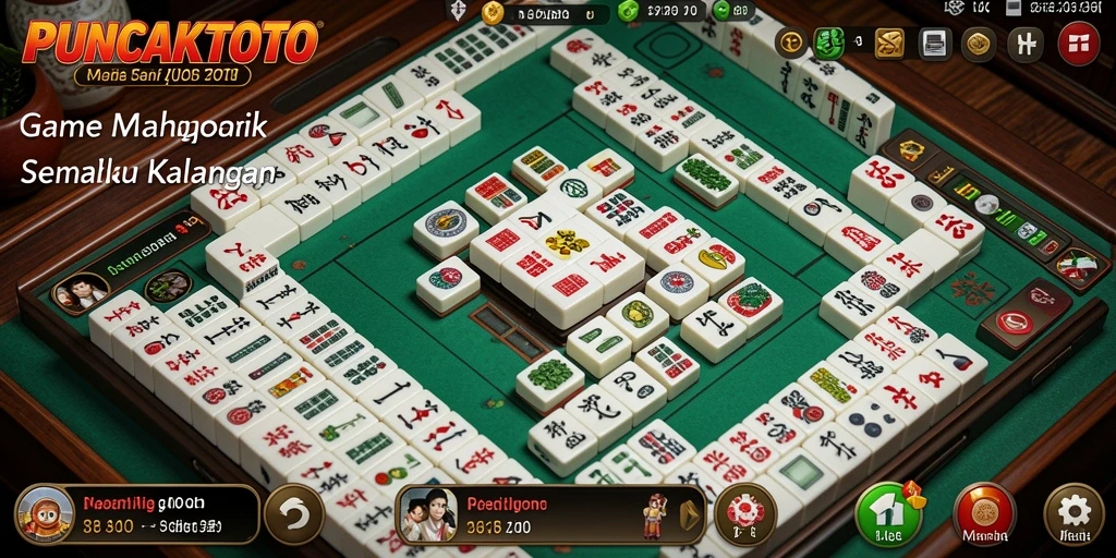Screenshot PUNCAKTOTO memperlihatkan gameplay Mahjong yang seru.