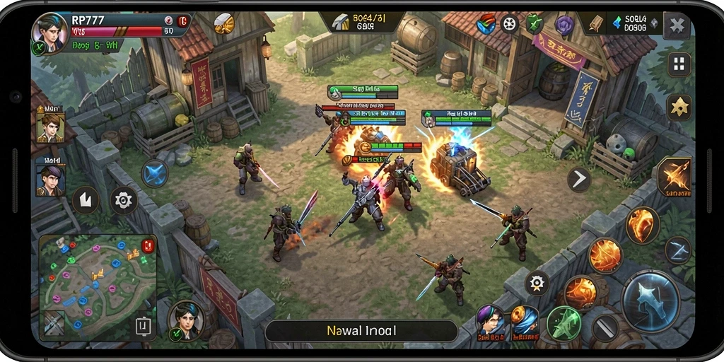 Gameplay menarik dalam RP777 dengan elemen strategi yang mendalam.