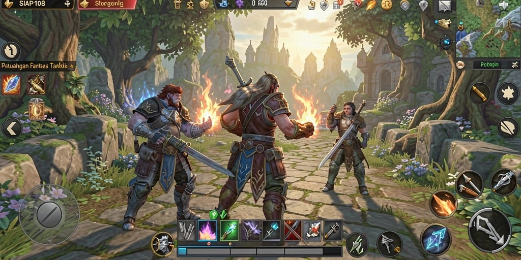 Tampilan menarik dari gameplay ARPG dalam SIAP108 dengan aksi mendebarkan.
