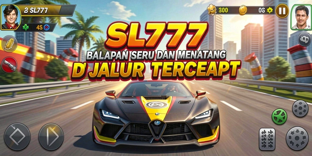 Tampilan gameplay seru dari game balapan SL777.