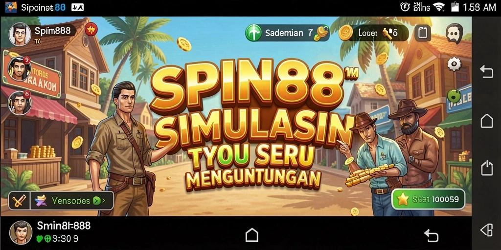 Tangkapan layar utama SPIN88 menampilkan gameplay Tycoon yang menarik.
