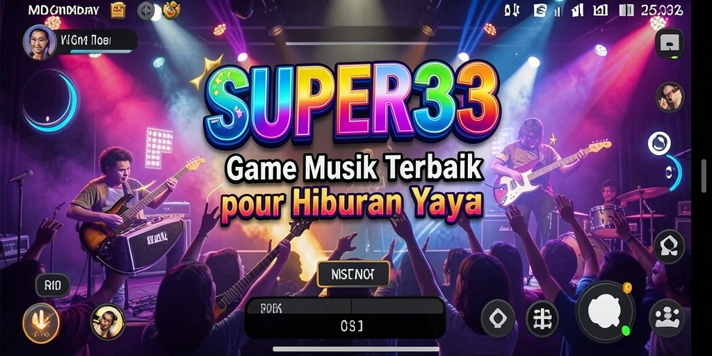 Tampilan gameplay SUPER33 yang menyenangkan dan interaktif.