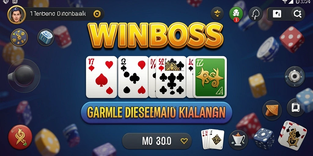 Tampilan gameplay seru dari WINBOSS yang menampilkan pemain bersaing.