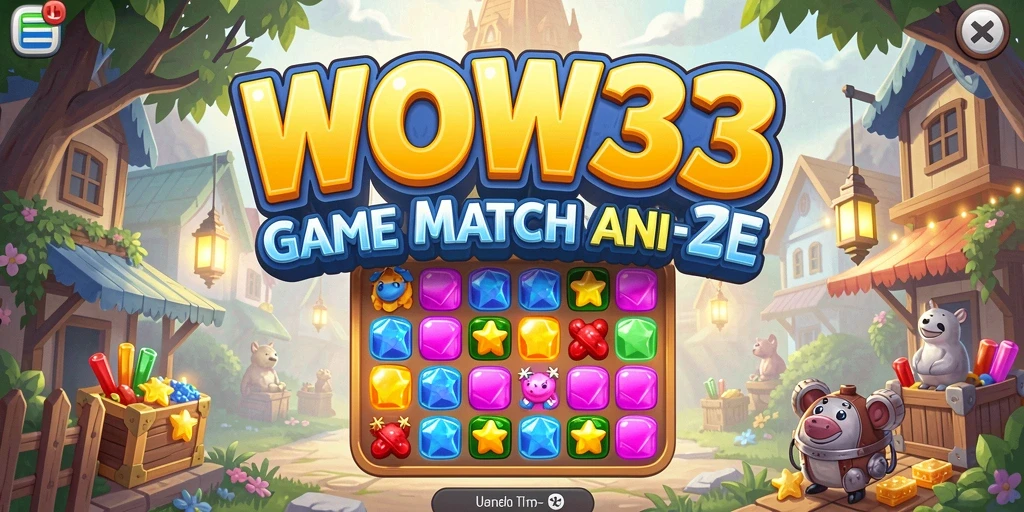 Tampilan gameplay WOW33 yang penuh warna dan menantang.