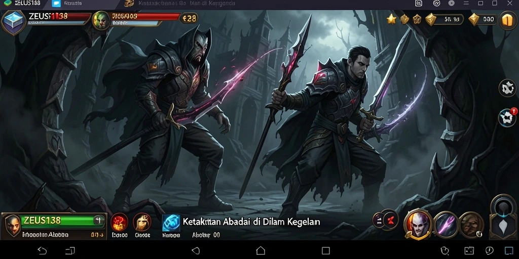 Tampilan horor yang mengerikan dalam gameplay ZEUS138.