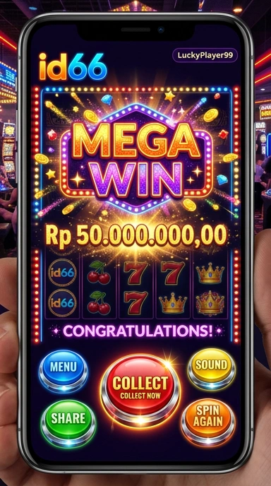 Tampilan utama aplikasi id66 yang menarik.